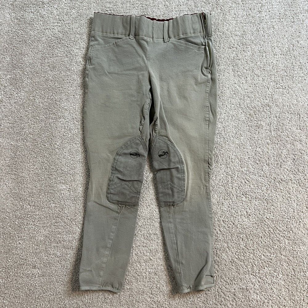 Grand Prix Breeches Zip Beige Size 26R Waist Horse Riding‎ Outdoors Tan